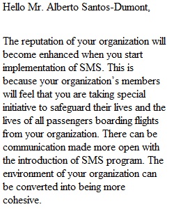 8.2 - Discussion Acme Aviation Safety Consultant Service